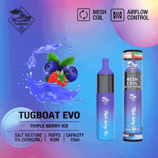 Triple Berry Ice by Tugboat Evo 4500